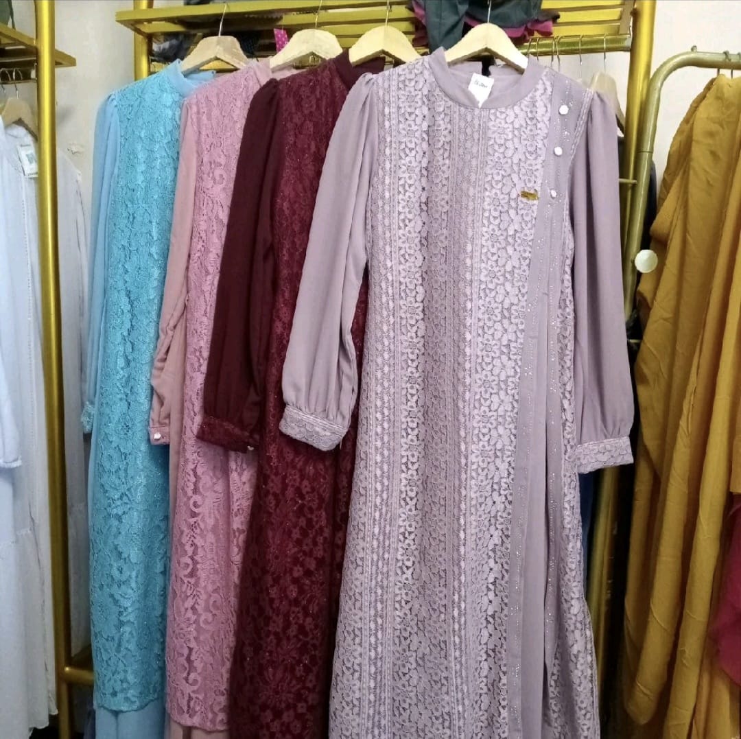 Gamis Brokat Elegan